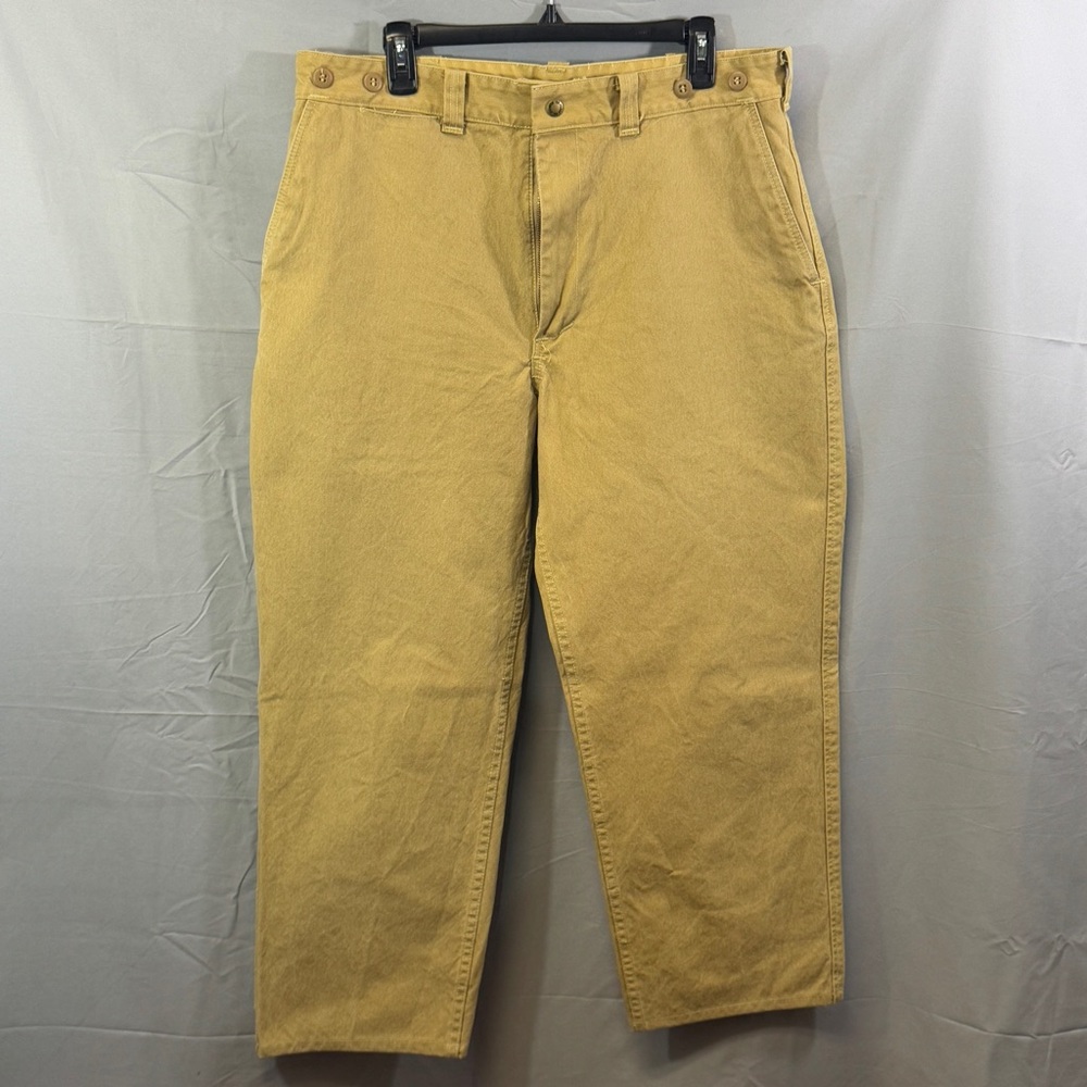 Filson Pants Mens 36x24 Canvas Zip Workwear Outdoor Heavy Duty USA